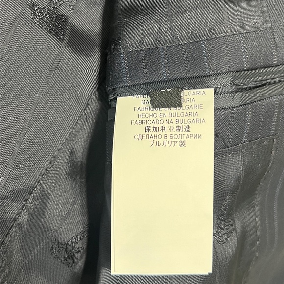 Versace Collection Men’s Pinstripe Wool Blazer Navy | EU 50 (≈ US 40R) - Picture 4 of 13